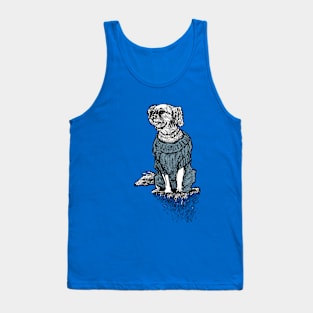 Dog Sweater Collection Teal Tank Top